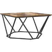 vidaXL Couchtisch Räuchereiche 80 x 80 x 45 cm