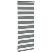 vidaXL Doppelrollo Dunkelgrau 60x100 cm Stoffbreite 55,9 cm Polyester