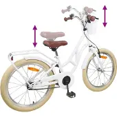 vidaXL Kinderfahrrad 24 Zoll für 8-12 Jahre alt Weiß