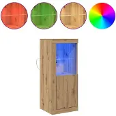 vidaXL LED-Sideboard Braun 41 x 37 x 100 cm Holzwerkstoff