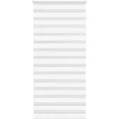 vidaXL Doppelrollo Weiß 110x200 cm Stoffbreite 105,9 cm Polyester