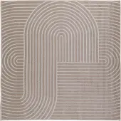 vidaXL Bereichsteppiche PALMERAS Beige 120 x 120 cm Polyester