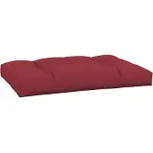 vidaXL Palettenkissen Weinrot 120x80x12 cm Stoff 360522