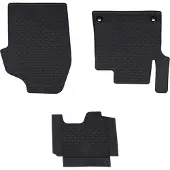 vidaXL Autofußmatte 3 pcs Schwarz Gummi
