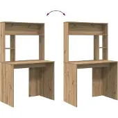 vidaXL Schreibtisch Artisan-Eiche 91 x 50 x 149 cm Holzwerkstoff