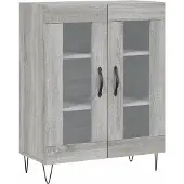 vidaXL Highboard Grau Sonoma 69,5x34x180 cm Holzwerkstoff