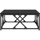 vidaXL Couchtisch Schwarz Eichen-Optik 70 x 70 x 30 cm Holzwerkstoff