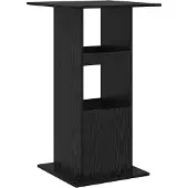 vidaXL Bartisch 60 x 60 x 100 cm Holzwerkstoff Schwarz Eichen-Optik