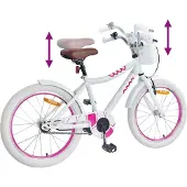 vidaXL Kinderfahrrad 20 Zoll für 6-11 Jahre alt Weiß