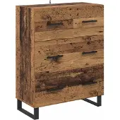 vidaXL Highboard 2 Stk. Altholz 69,5 x 34 x 180 cm