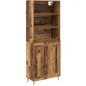 vidaXL Highboard Altholz 69,5 x 34 x 180 cm Holzwerkstoff