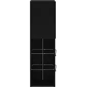vidaXL TV-Schrankset mit LED Schwarz Eichen-Optik 30,5 x 30 x 102 cm