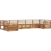 vidaXL Outdoor-Sofagarnitur 7 pcs Natur