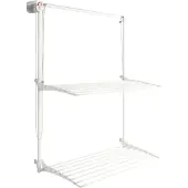 Foxydry Wäscheständer zur Wandmontage, klappbar und höhenverstellbar – Wall Plus 108 cm Weiß