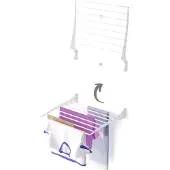 Foxydry Fold – Klappbarer Wand-Wäscheständer für Bad, Balkon oder Terrasse