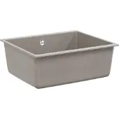 vidaXL Waschbecken 80% Quarz und 20% Harz 530 x 460 mm Grau