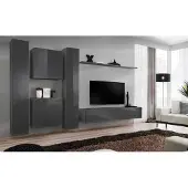 Xl Moebel Gmbh Designer Wohnwand Grau Luxus Wohnzimmermöbel Komplette Sideboard Möbel