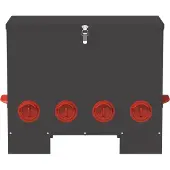 vidaXL Hühnerfütterer 2 pcs Schwarz 60,5 x 29 x 51 cm