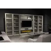 AEA xxl wohnwand schrank wohnwände design möbel kamin feuerstelle schrankwände