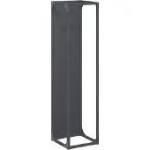 vidaXL Brennholzregal Anthrazit 25x25x100 cm Kaltgewalzter Stahl