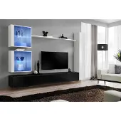 Xl Moebel Gmbh Wohnwand Set Weiß Wandschrank Komplett TV-Ständer Wand Regal Wohnzimmermöbel