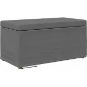 vidaXL Hocker Dunkelgrau 81 x 41 x 40 cm Stoff und Pressholz