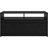 vidaXL Couchtisch Schwarz Eichen-Optik 90 x 50 x 45 cm Holzwerkstoff