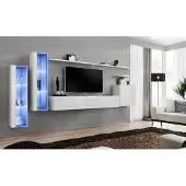 Xl Moebel Gmbh Weiß Komplett Wohnwand TV-Ständer Design Wohnzimmer Luxus Schrank Wandschrank