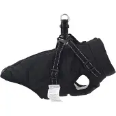 vidaXL Hundemantel Schwarz L28 Fleece und Polyester