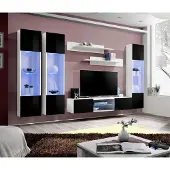 Xl Moebel Gmbh Wohnwand TV-Ständer Sideboard Hänge Vitrine Holz Weiß Luxus Wohnzimmer