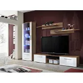 Xl Moebel Gmbh Braun Wohnzimmermöbel Wohnwand Einrichtung Sideboard TV-Ständer Vitrine