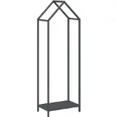 vidaXL Brennholzregal Anthrazit 40x25x120 cm Kaltgewalzter Stahl