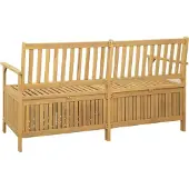 vidaXL Garten-Aufbewahrungsbank 2 -Seater 170 x 63 x 84 cm