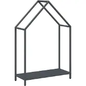 vidaXL Brennholzregal Anthrazit 60x25x90 cm Kaltgewalzter Stahl