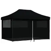 vidaXL Party-Zelt Schwarz 292 x 440 x 315 cm Oxford-Stoff
