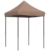 vidaXL Party-Zelt Braun 200 x 200 x 306 cm Oxford-Stoff