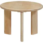 vidaXL Nesting-Couchtische 2 stk. Weiß Ø 50 x 40 cm Massivholz Mango