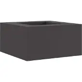 vidaXL Feuerstelle Schwarz 80 x 80 x 40 cm Wetterfeststahl