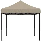 vidaXL Party-Zelt Taupe 279 x 410 x 315 cm Oxford-Stoff