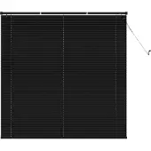 vidaXL Venetianer Jalousie Schwarz 150 x 130 cm PVC