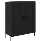 vidaXL Sideboard Schwarz Eichen-Optik 69,5 x 34 x 90 cm