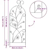 vidaXL Gartenzaun 3 stk. Grün 112 x 39,5 cm Stahl