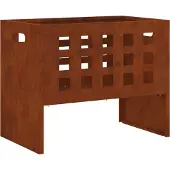 vidaXL Feuerstelle Braun 50 x 30 x 40 cm Stahl