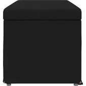 vidaXL Hocker Schwarz 101 x 41 x 40 cm Stoff und Pressholz