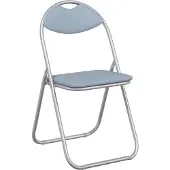 vidaXL Klappstuhl 8 Stk. Kunstleder Grau 48 x 43,5 x 81 cm