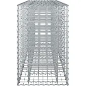 vidaXL Gabionen-Hochbeet 2 stk. 250 x 50 x 80 cm Verzinkter Stahl
