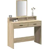 vidaXL Schminktisch Sonoma-Eiche 100 x 41 x 140 cm Holzwerkstoff