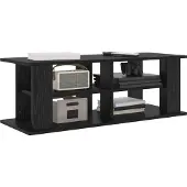 vidaXL TV-Ständer Schwarz Eichen-Optik 96 x 35 x 33,5 cm