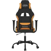 vidaXL Gaming-Stuhl Schwarz und Orange Stoff
