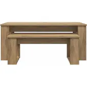 vidaXL Kaffeetisch Set 2 stk. Artisan-Eiche 100 x 50 x 42 cm